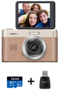 Kodak Pixpro C1 Digital Camera with MicroSD Card Bundle (Brown)