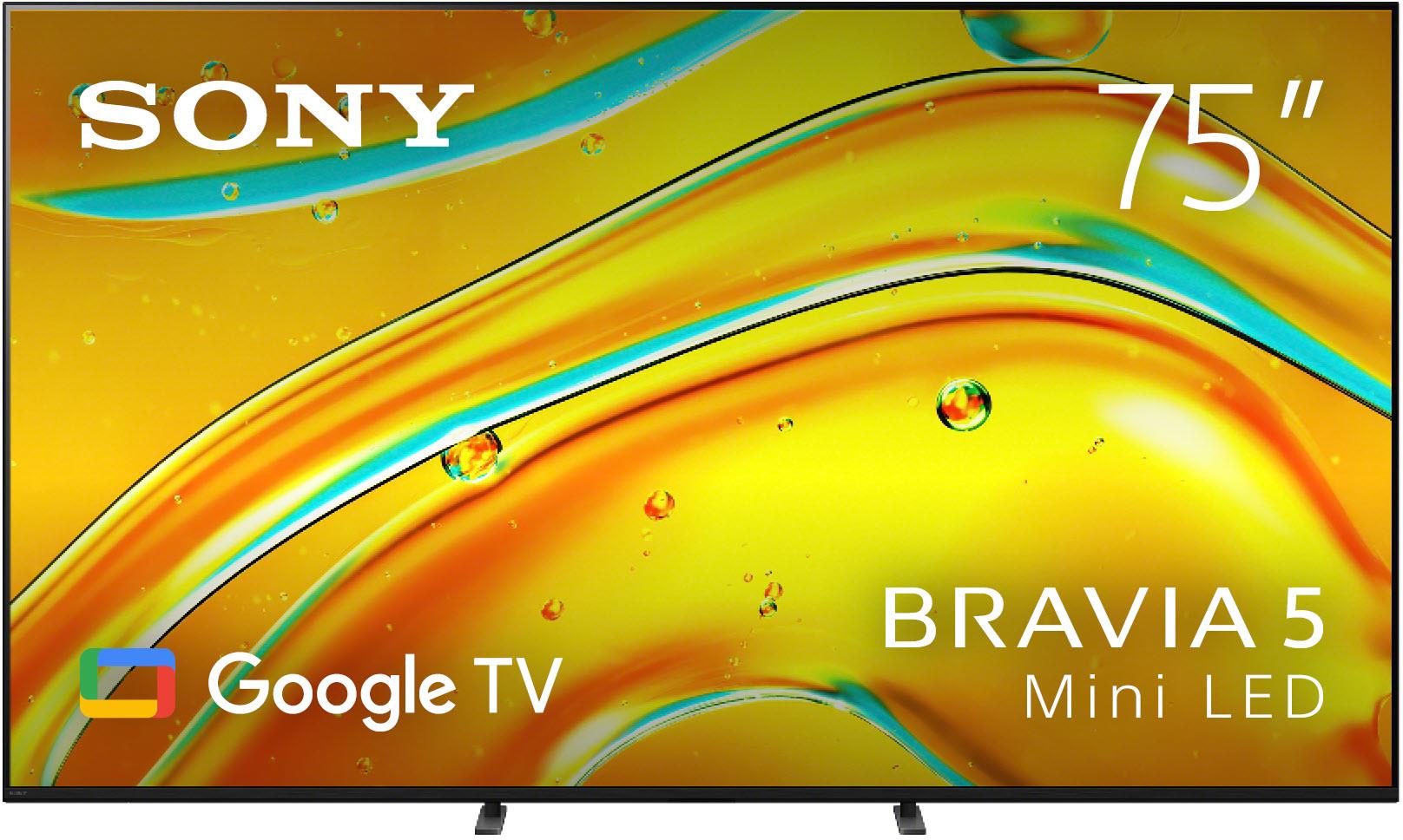 Sony 75' BRAVIA 5 4K HDR Mini LED Google TV [2025]