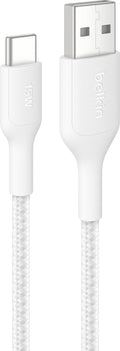 Belkin BoostCharge Pro USB-A to USB-C 2.0 Braided Cable 1m (White)