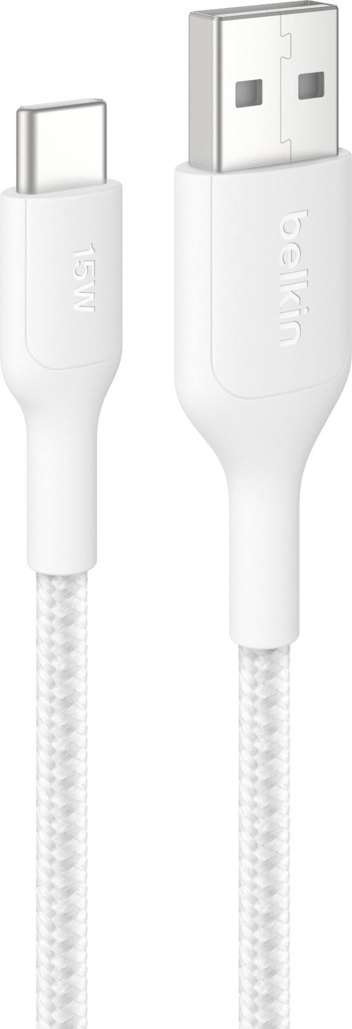 Belkin BoostCharge Pro USB-A to USB-C 2.0 Braided Cable 1m (White)