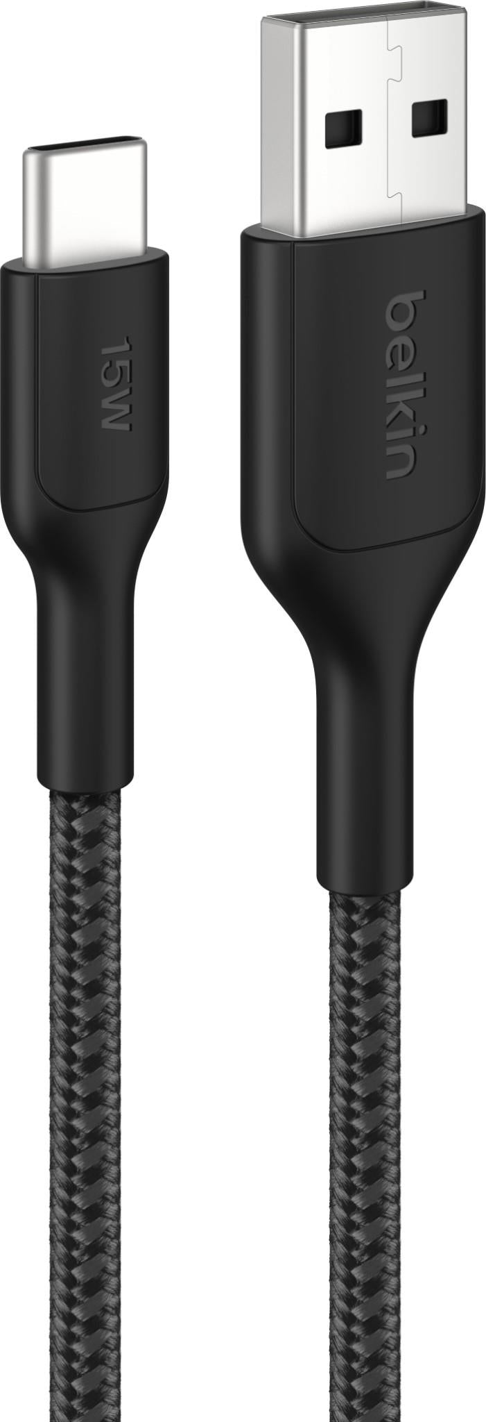 Belkin BoostCharge Pro USB-A to USB-C 2.0 Braided Cable 2m (Black)