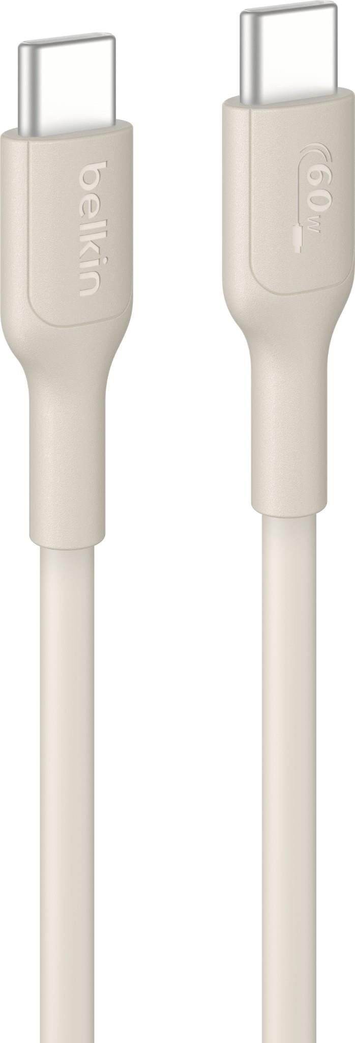Belkin BoostCharge USB-C 60W 2.0 PCR Cable 1m (Sand)