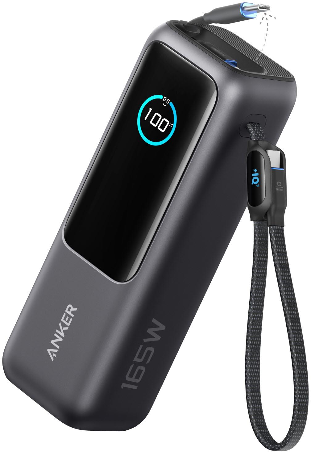 Anker 25K 165W Power Bank with Retractable Cable