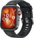 Huawei Fit 4 Pro Matt Black Aluminium Case Watch (Black Fluoroelastomer Sport Strap)