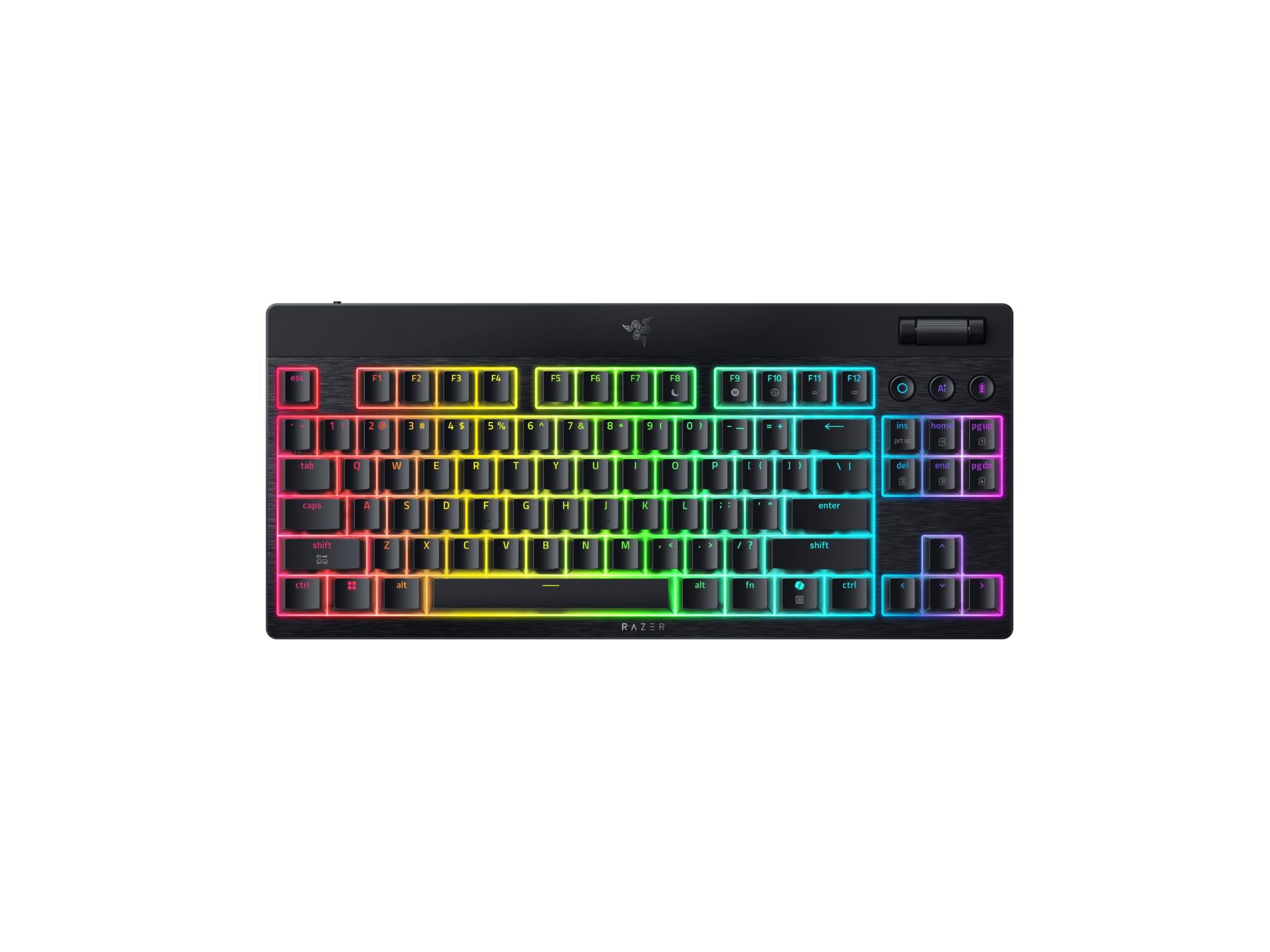 Razer BlackWidow V4 LP TKL HyperSpeed Wireless Low-profile Mechanical Gaming Keyboard Tenkeyless (Yellow Linear Switch)
