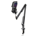 Playmax RGB Black Microphone with arm and Tripod