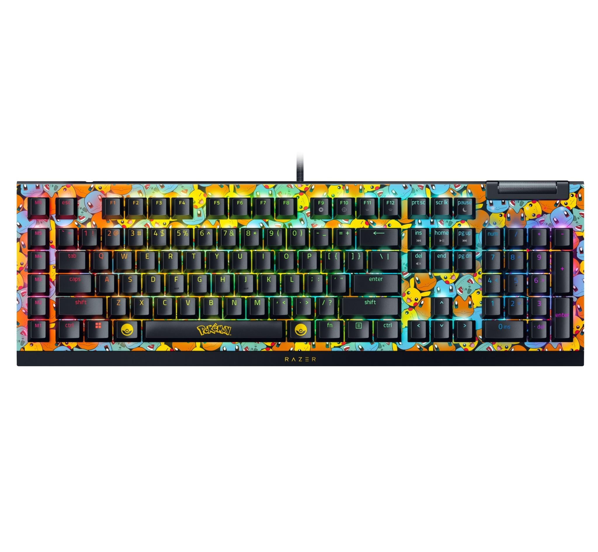 Razer BlackWidow V4 X Mechanical Gaming Keyboard Pokémon Kanto Starters Edition