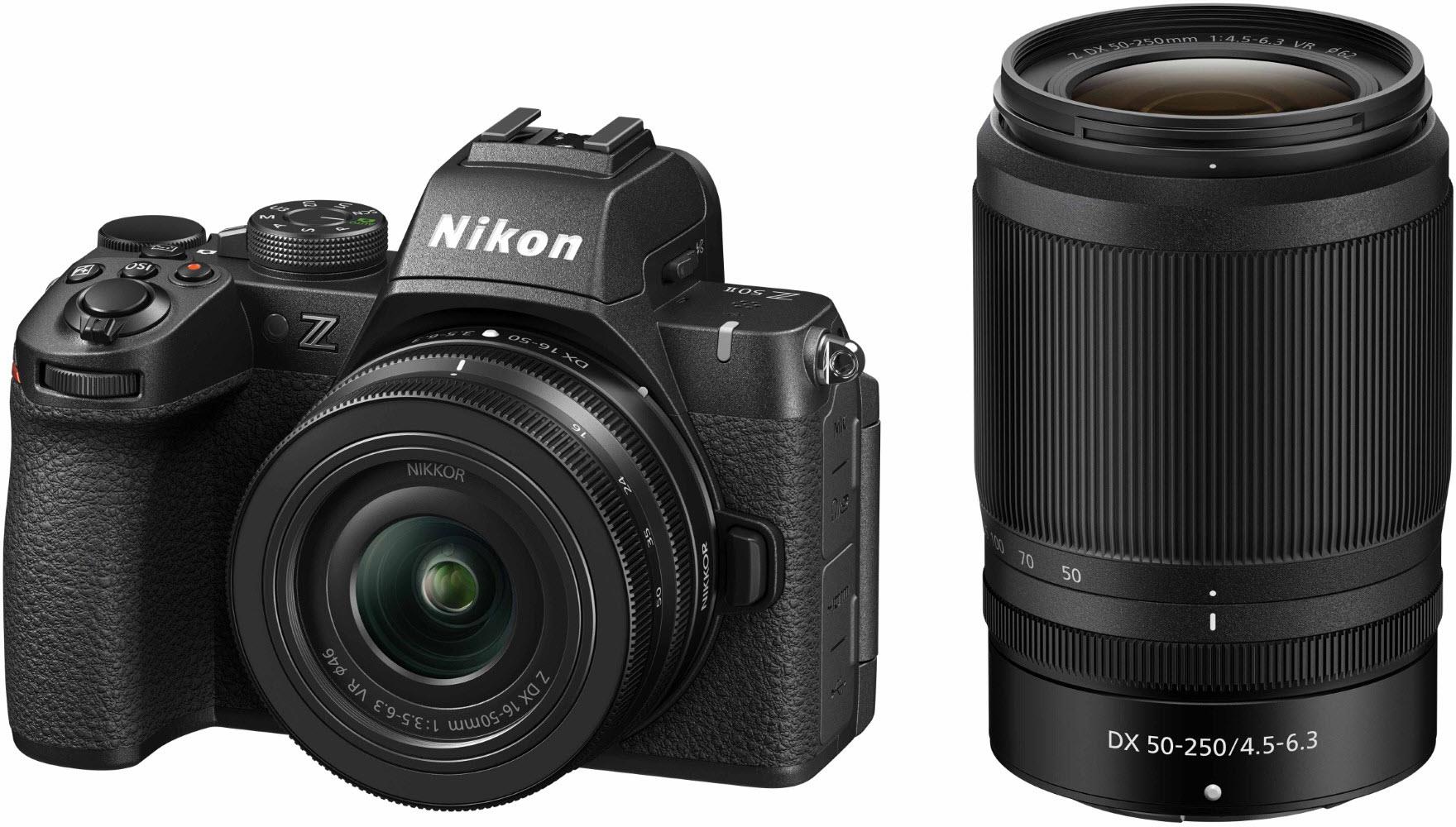 Nikon Z50II Mirrorless Camera with NIKKOR ZDX 16-50mm & 50-250mm Kit