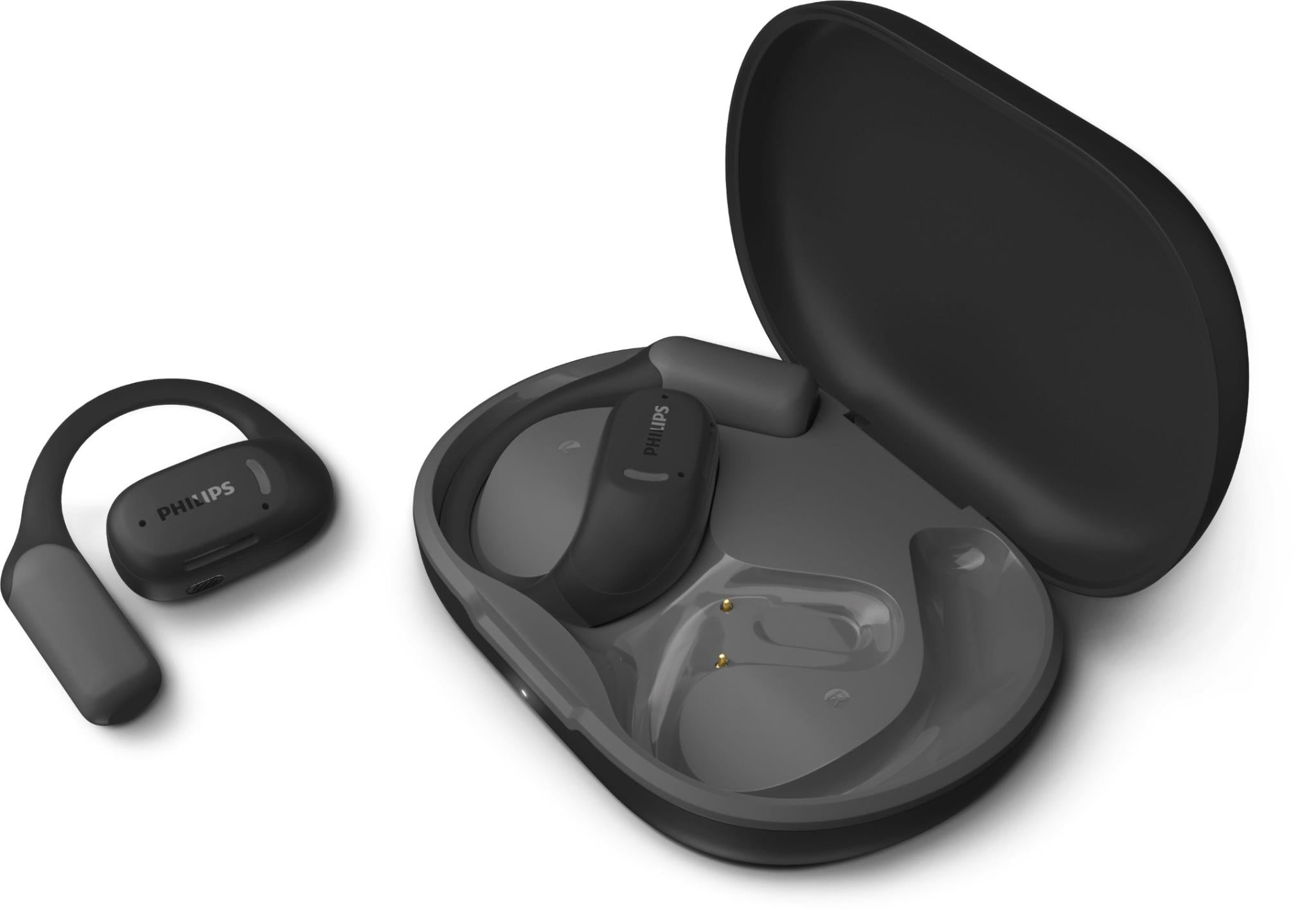 Philips A6709 Wireless Open Ear Sports Earbuds (Black)
