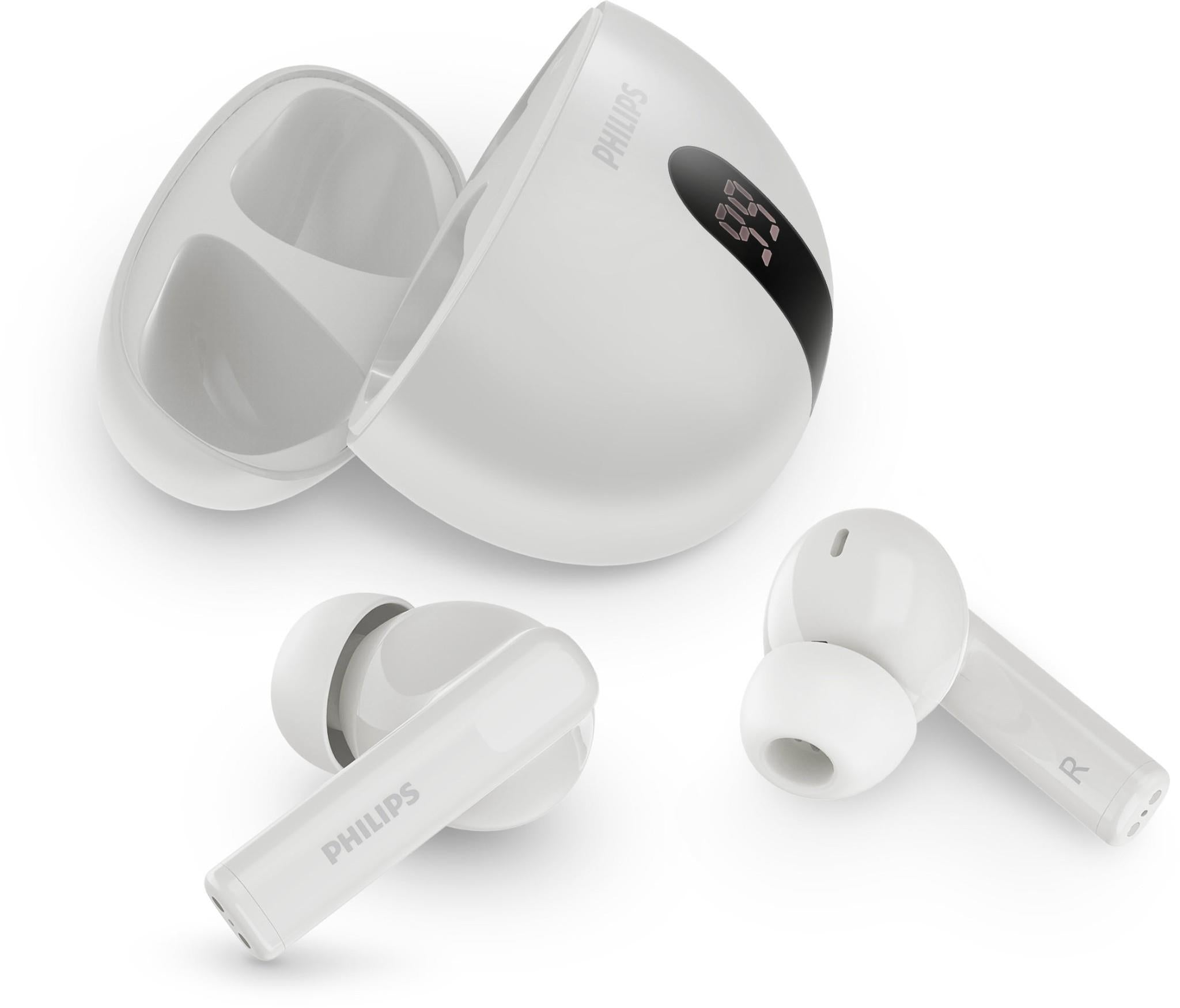 Philips TAT3559 True Wireless ANC Earbuds (White)