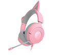 Razer Kraken Kitty V3 X - Wired Headset with Kitty Ears (Quartz)