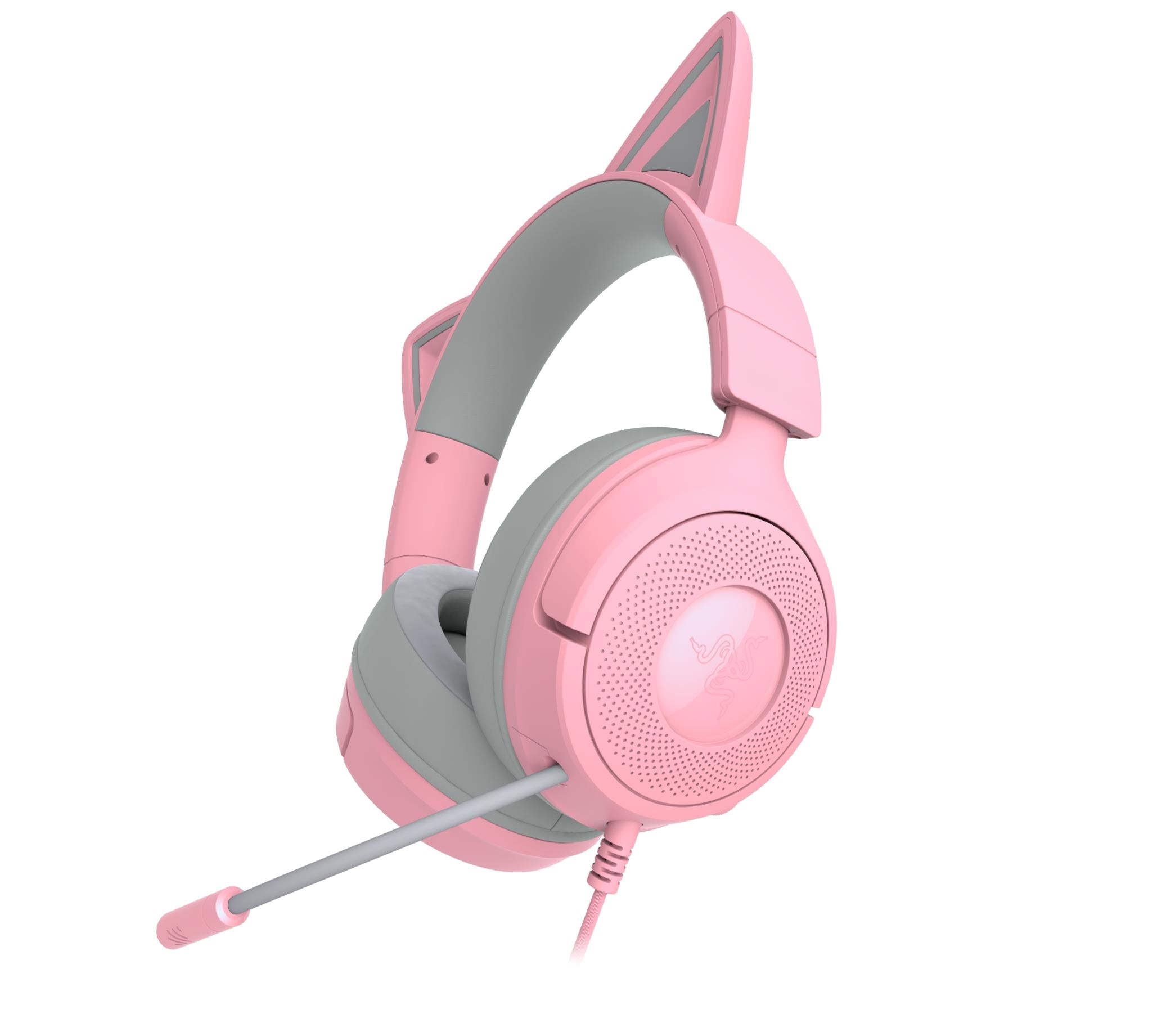 Razer Kraken Kitty V3 X - Wired Headset with Kitty Ears (Quartz)