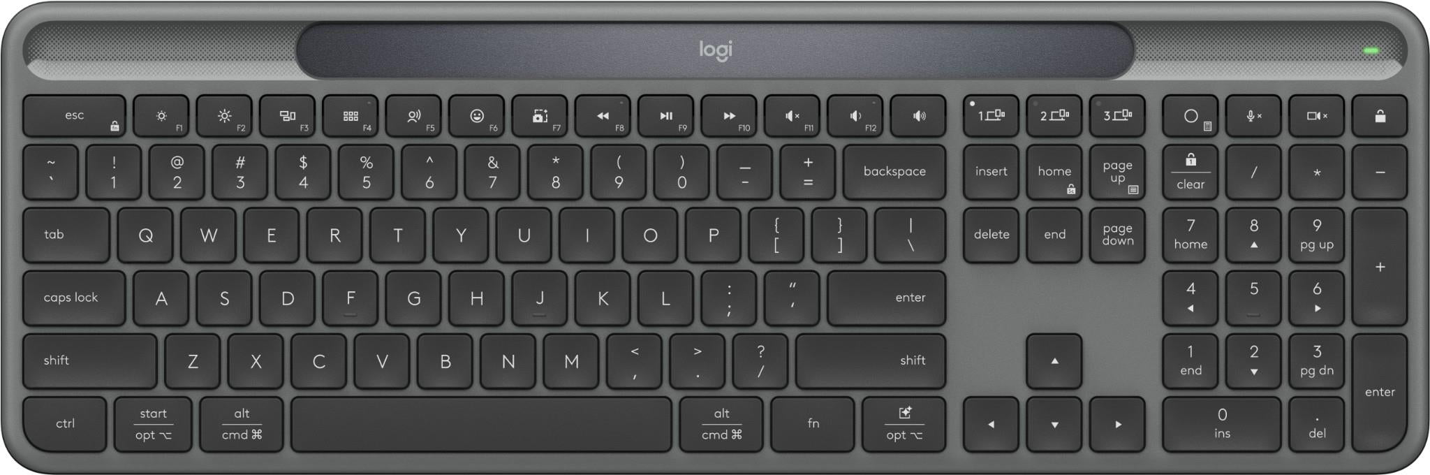 Logitech Signature Slim Solar+ Keyboard (Graphite)