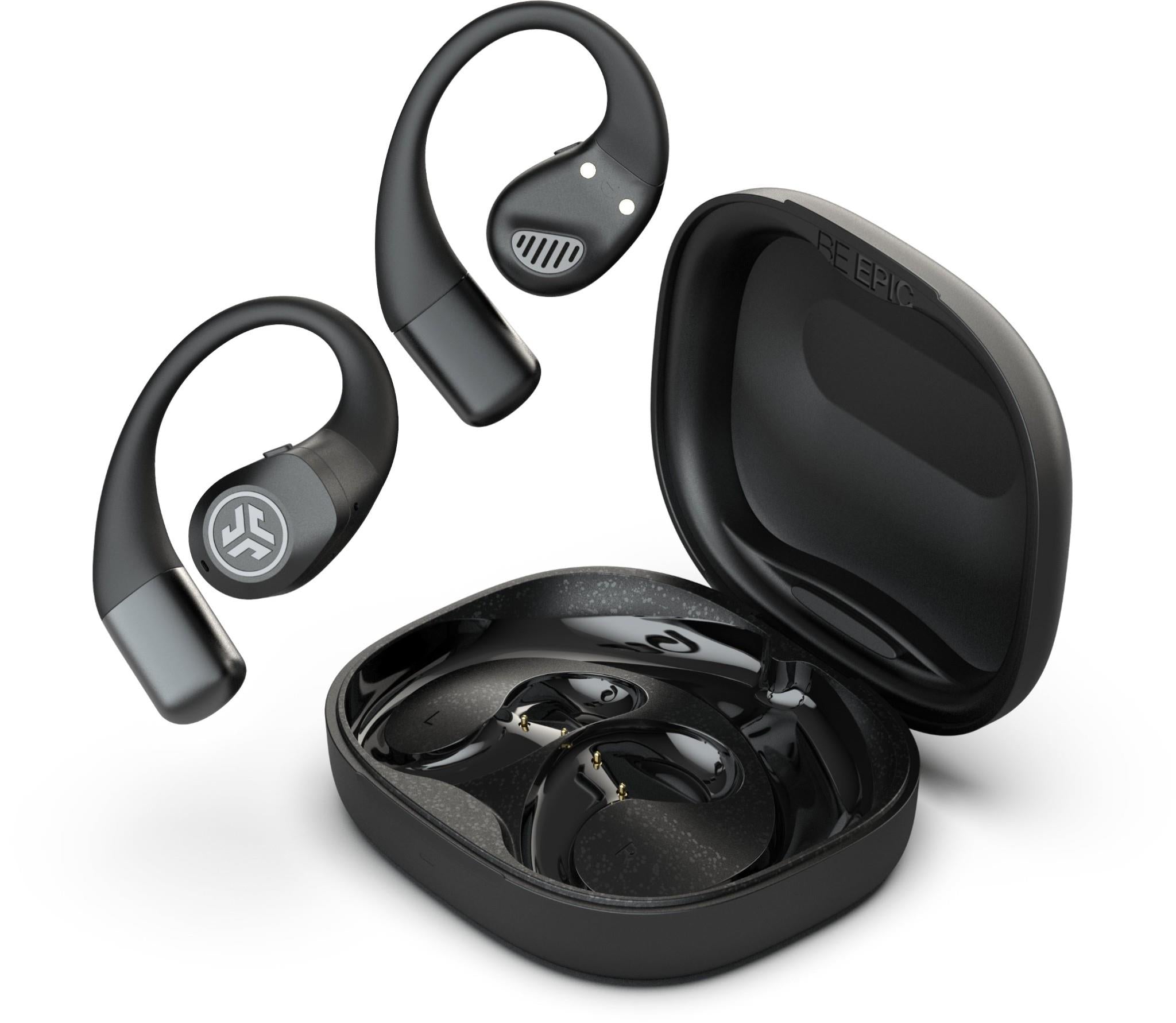 JLab Epic Open Sport True Wireless Earbuds (Black)