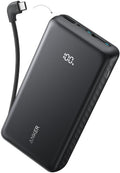 Anker 20K 22.5W Power Bank with Built-in USB-C Cable (Black)