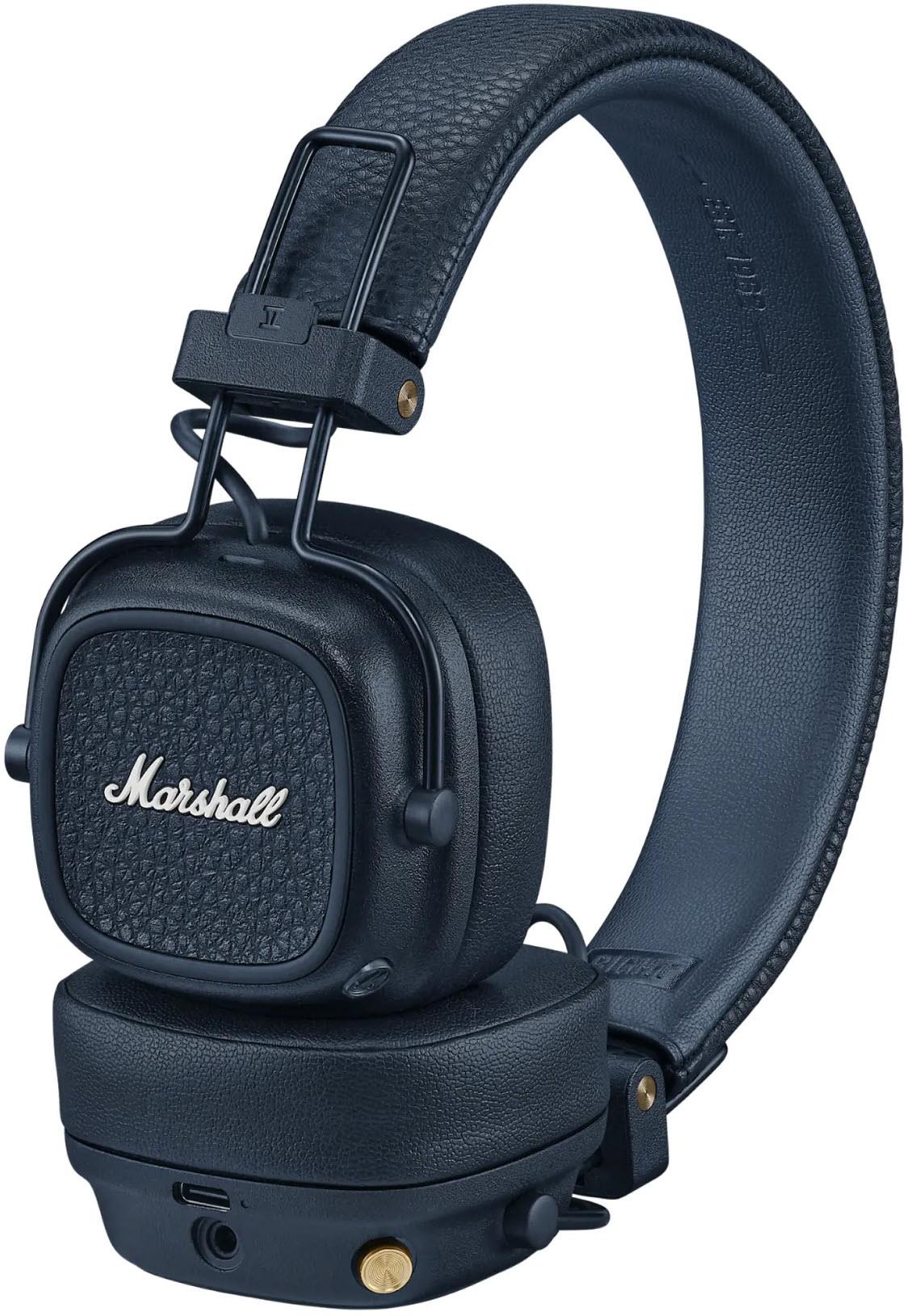 Marshall MAJOR V Wireless On-Ear Bluetooth Headphones (Midnight Blue)