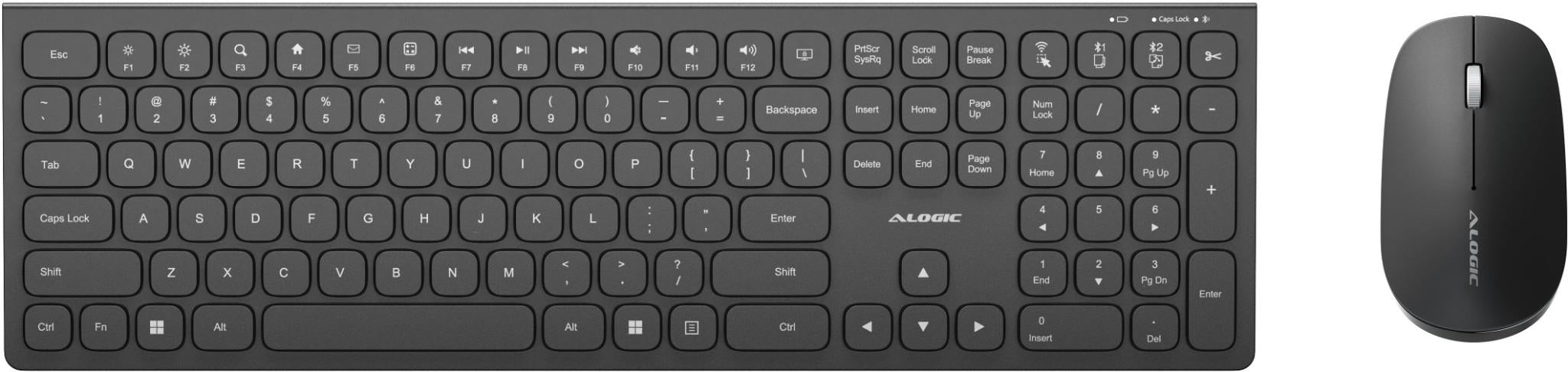 Alogic Echelon Full Size Keyboard and Mouse Combo