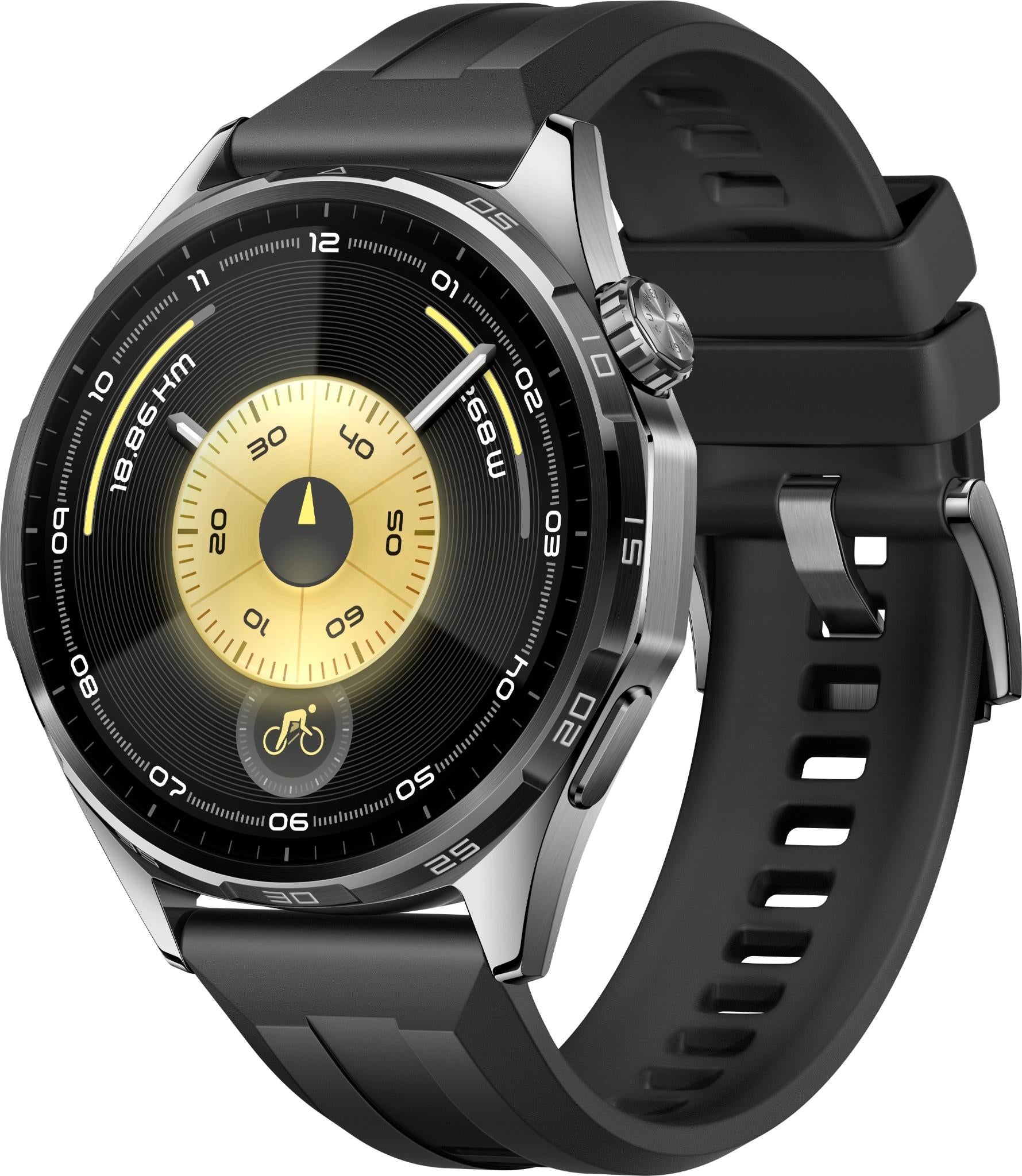 Huawei Watch GT 6 46mm (Black Fluoroelastomer Strap)