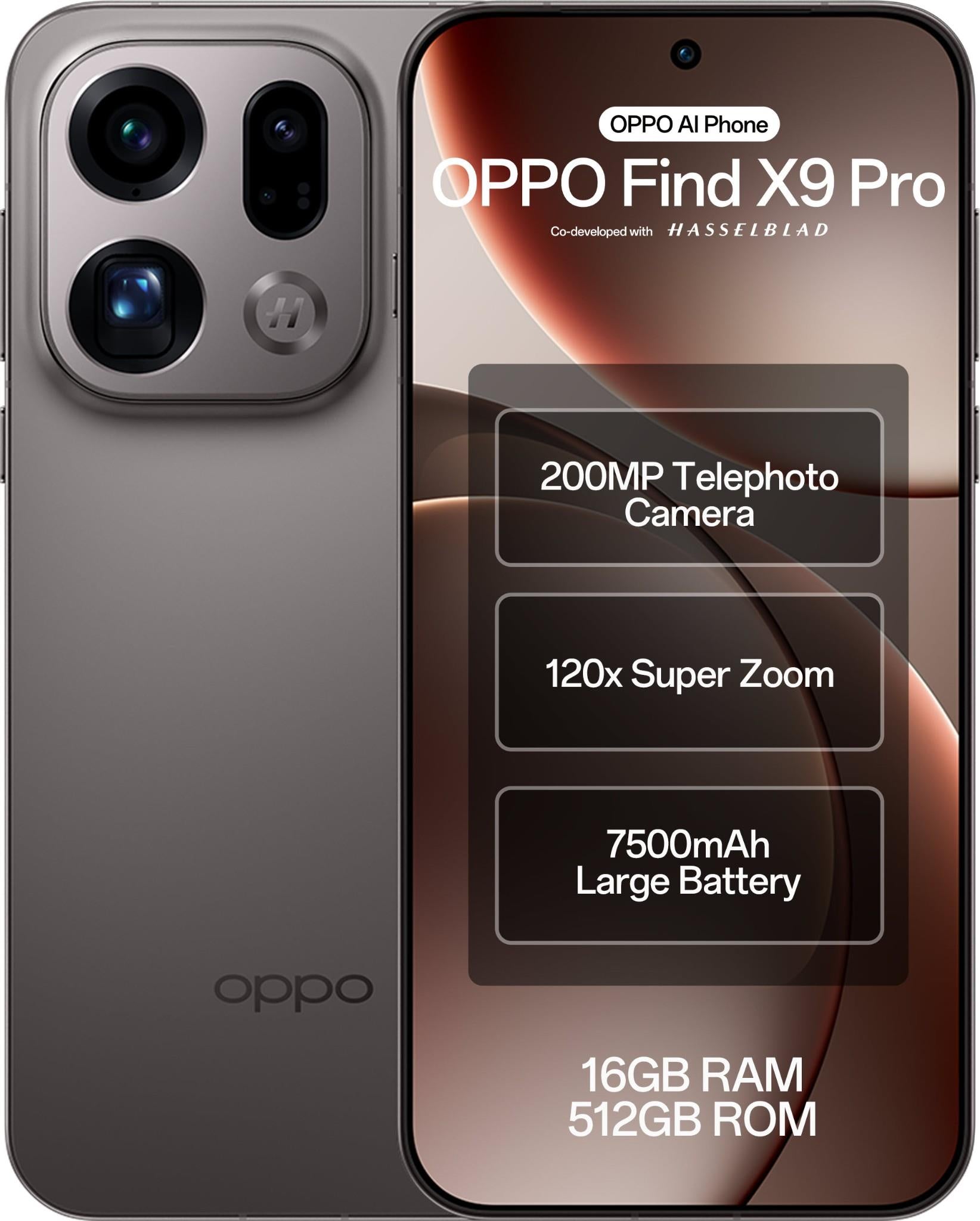 OPPO Find X9 Pro 5G 512GB (Titanium Charcoal)