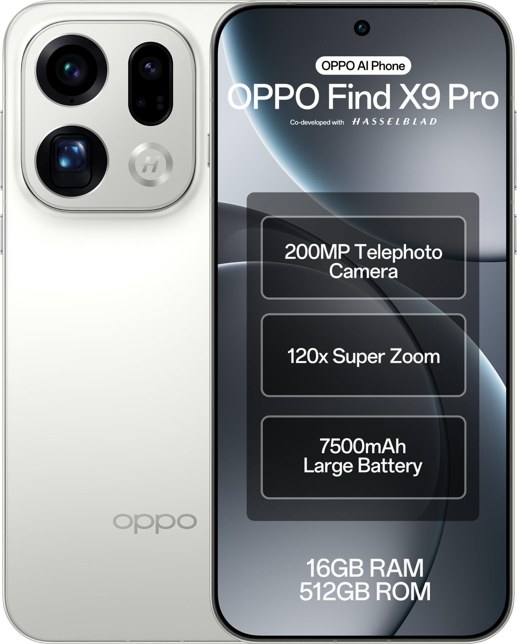 OPPO Find X9 Pro 5G 512GB (Silk White)
