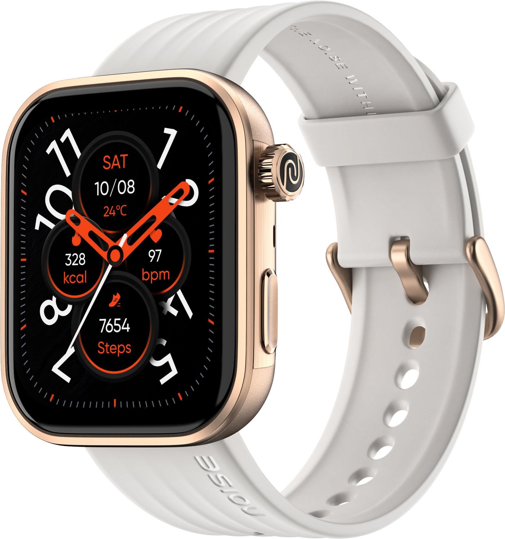 Noise ColorFit Pro 6 Smartwatch (Ivory Gold)