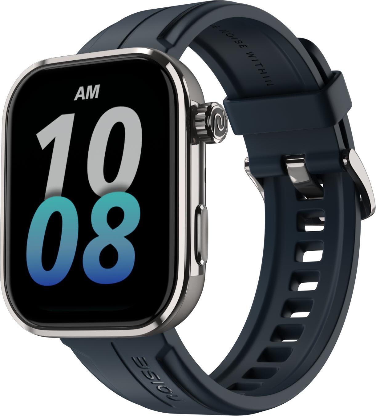 Noise ColorFit Pro 6 Max Smartwatch (Blue Titanium)