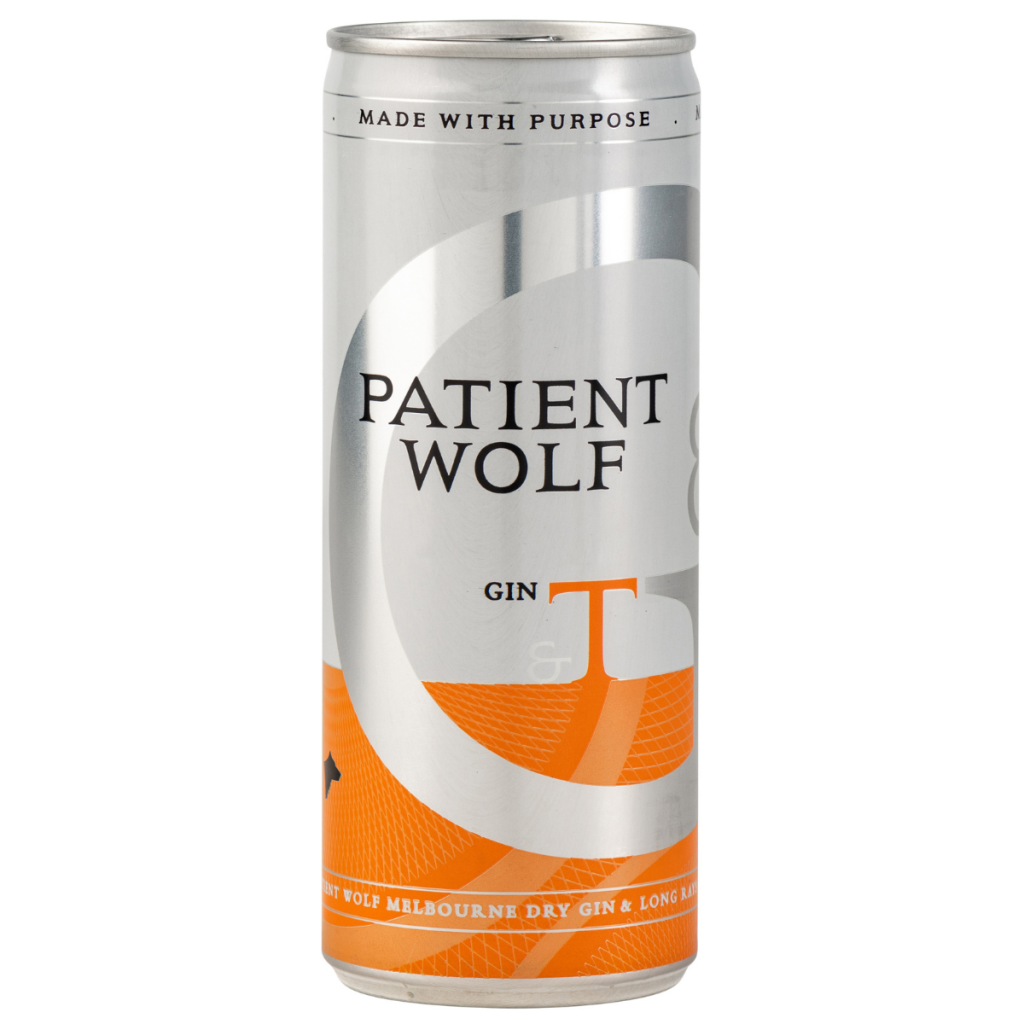 Patient Wolf Gin & Tonic Premix Cans 250 ml (Pack of 24)