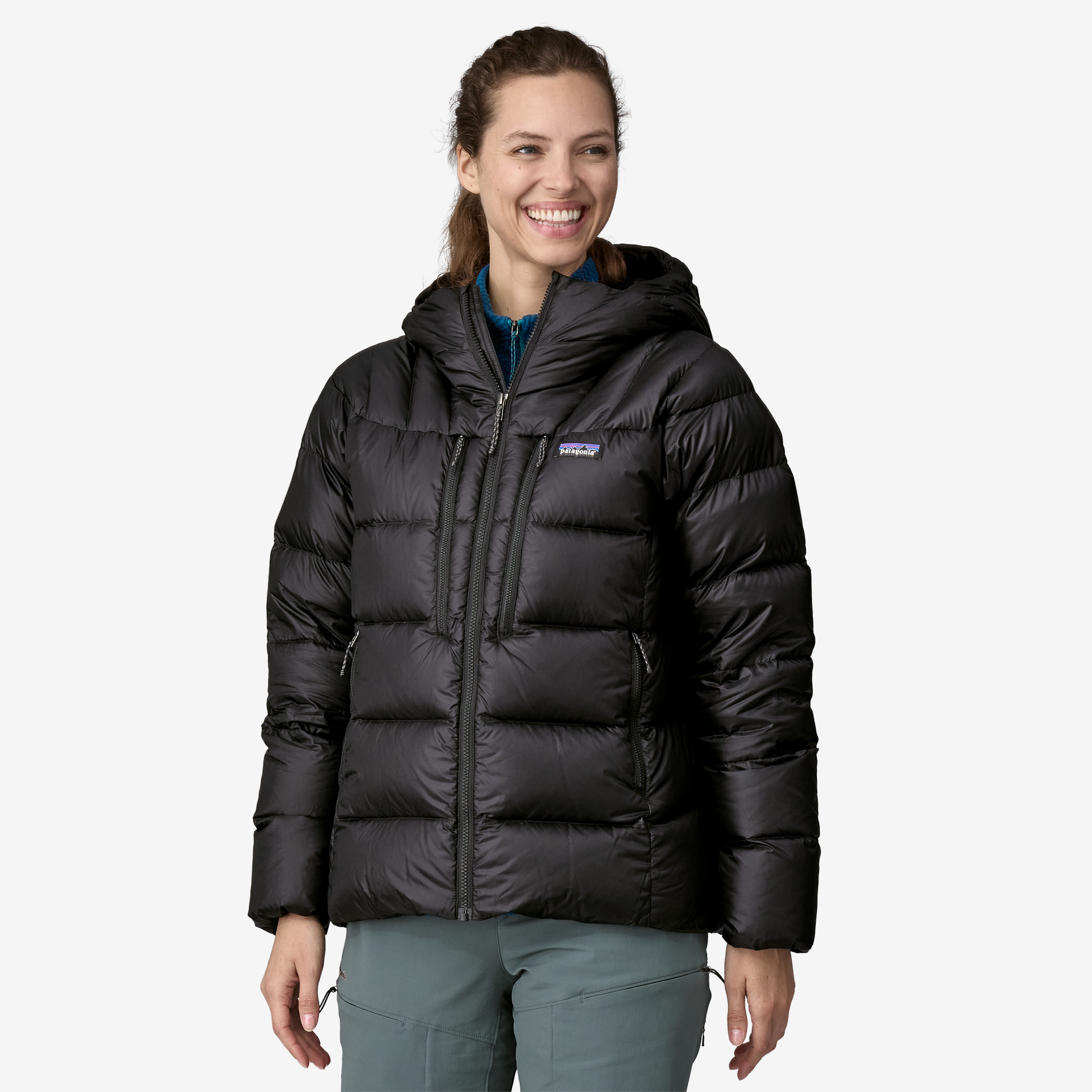 Patagonia Women's Fitz Roy Down Hoody - Black - M