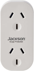 Jackson Vertical Double Adaptor w/ 2 x Power Socket Outlets Surge Protection