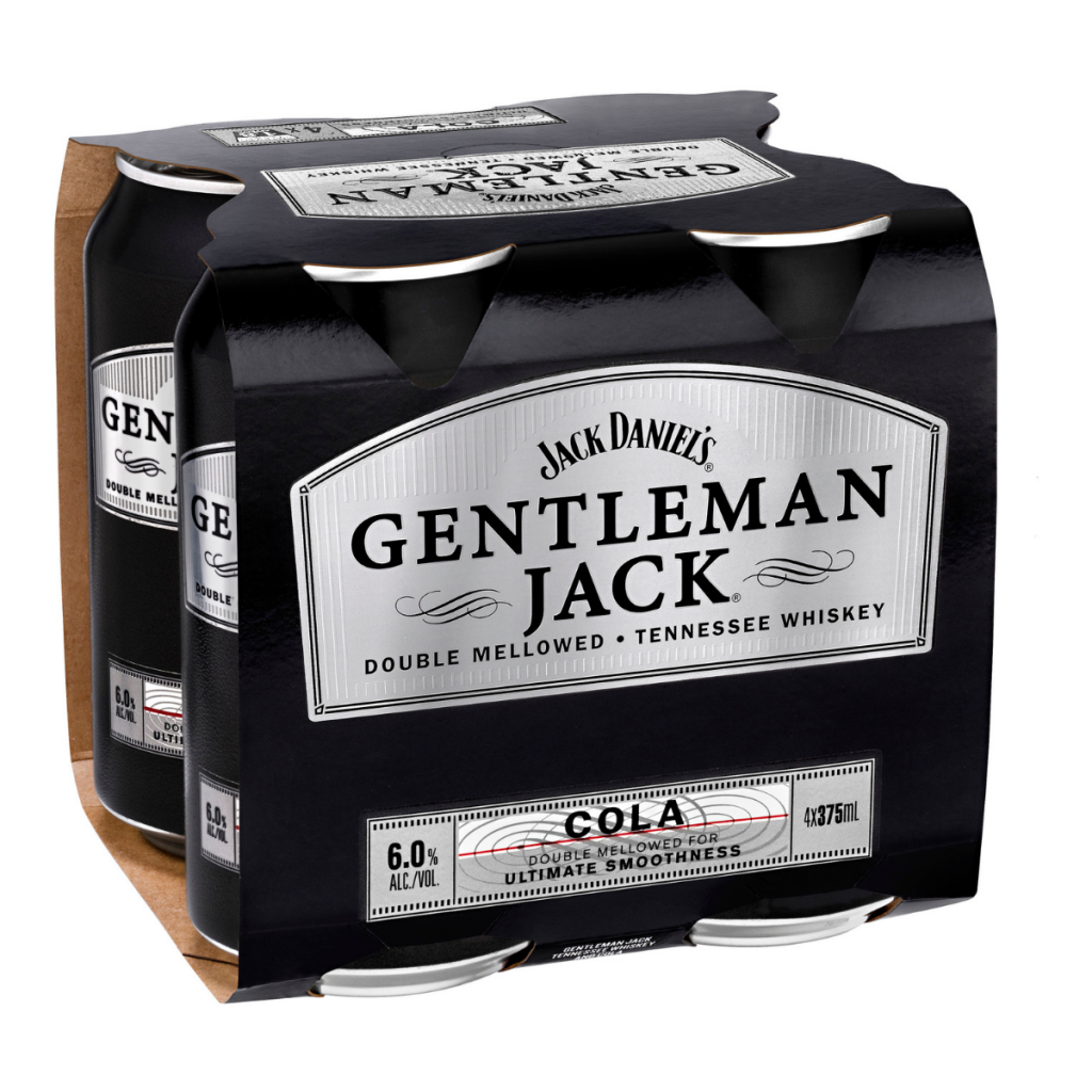 Jack Daniels Gentleman Jack & Cola Premix Can 375 ml x 24 Pack