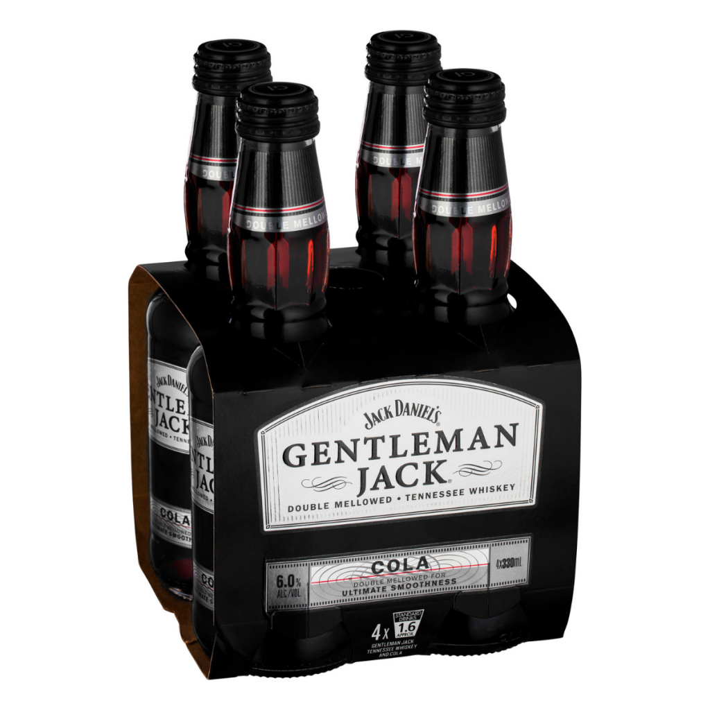 Jack Daniels Gentleman Jack & Cola Bottles 330 ml x 24 Pack