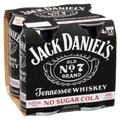 Jack Daniels No Sugar Cola Premix Can 375 ml x 24 Pack