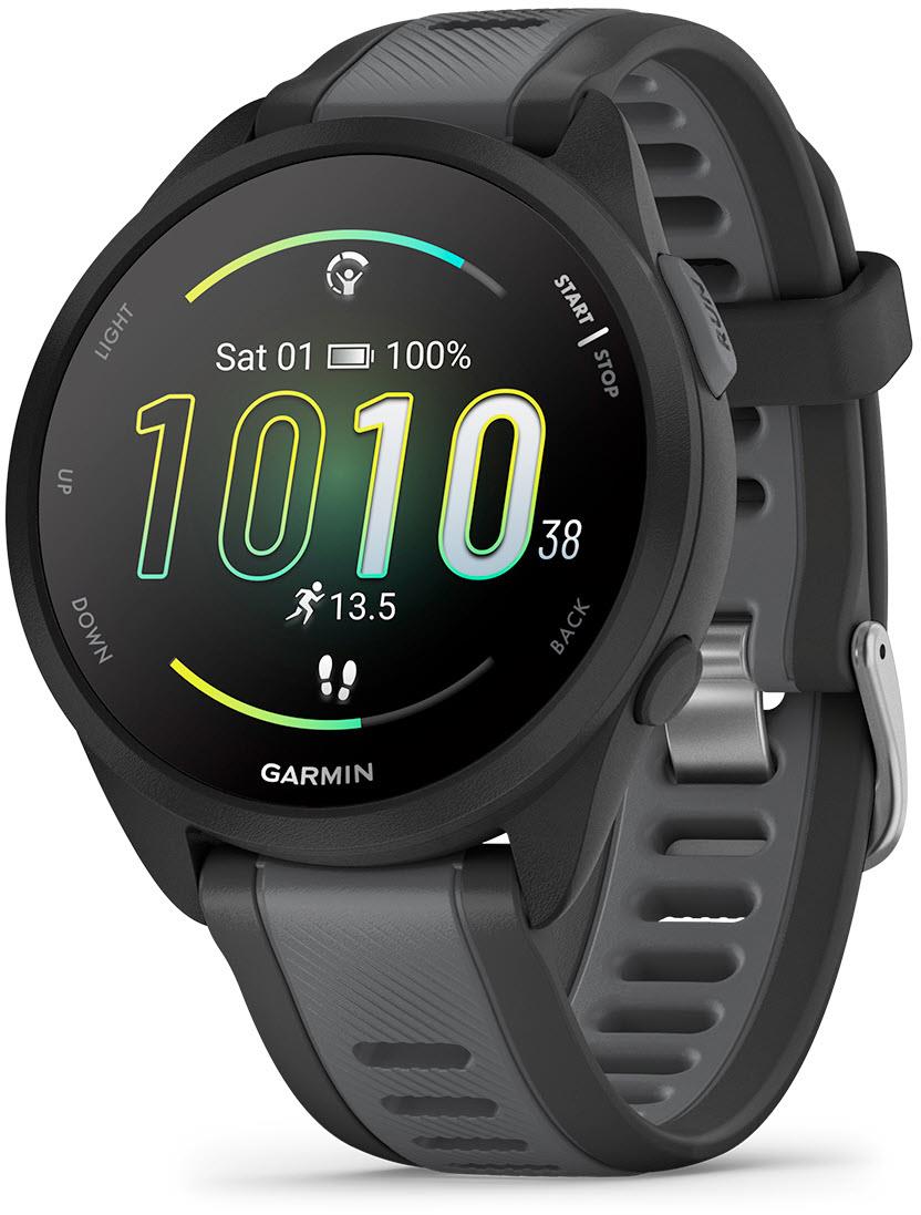 Garmin Forerunner 165 Smart Watch (Black/Slate Grey)