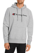 Champion Mens Script Hoodie - Oxford Heather - M