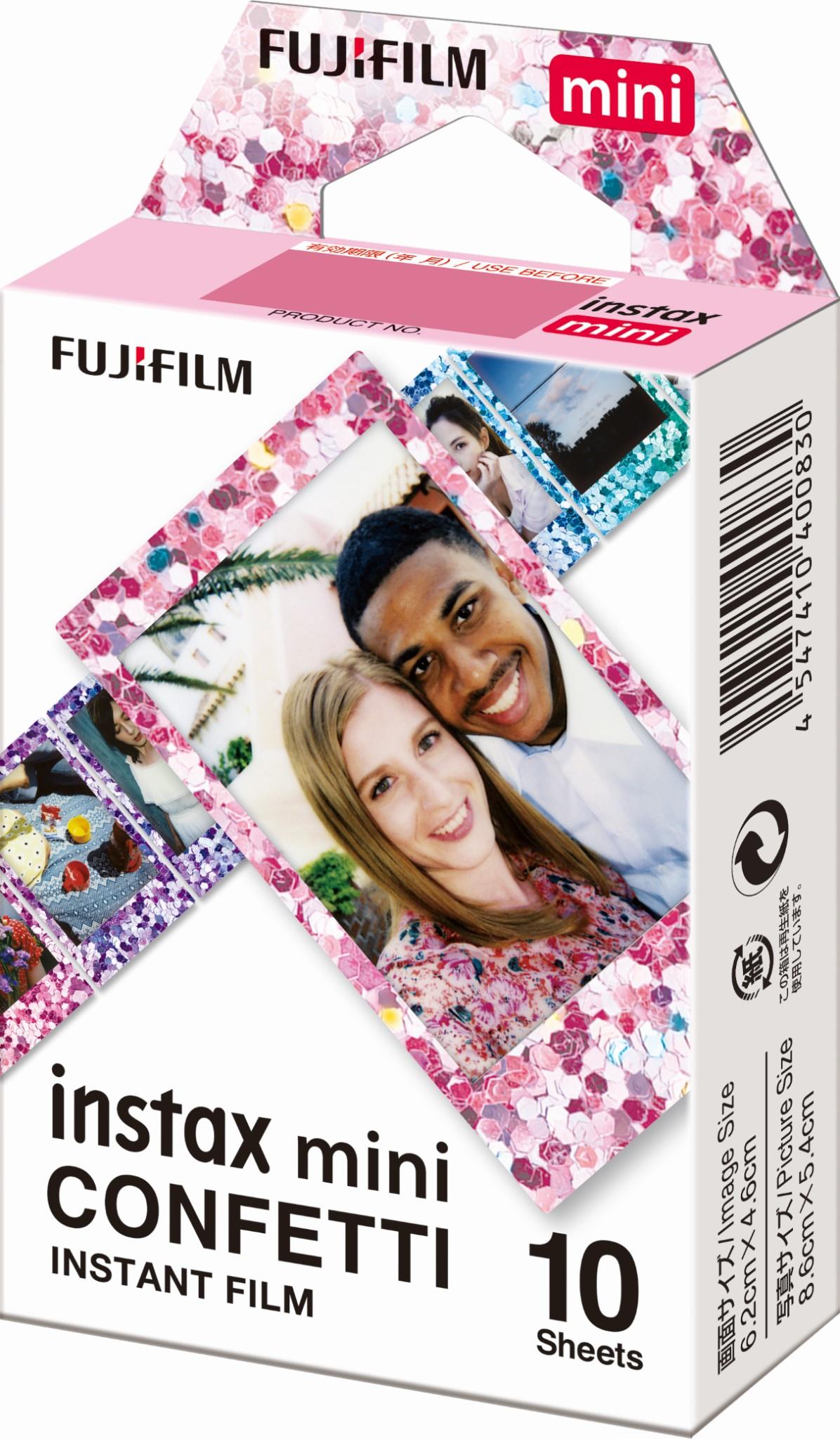 Fujifilm Instax Mini Film Confetti for Instax Mini Cameras (10 Pack)