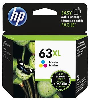 HP 63XL High Yield Original Ink Cartridge (Tri-colour)