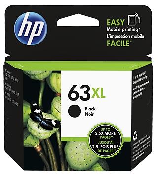 HP 63XL High Yield Original Ink Cartridge (Black)