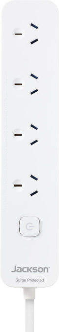 Jackson 3 Metre Lead Surge Protected Board w/ 4 x Power Socket Outlets
