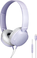 Audio-Technica ATH-S120 USB-C On-Ear Headphones (Light Violet)