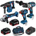 Bosch 4 Piece 2x 5AH 18V - 18V DB 2-B Combo