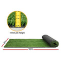 Prime Turf Artificial Grass 2mx10m 17mm Synthetic Fake Lawn Turf Plant Plastic Olive