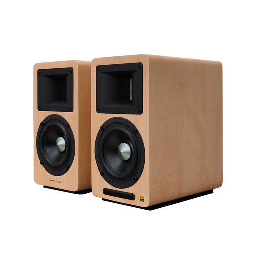Airpulse A80 Wireless Active Bookshelf Speakers Pine