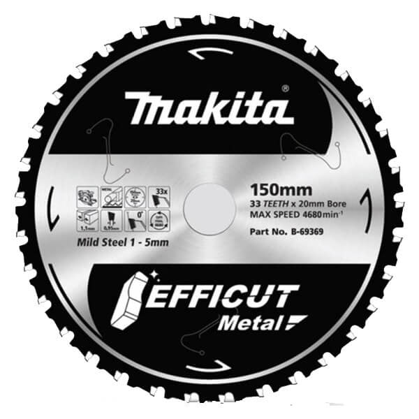 Makita Efficut Saw Blade Metal TCT 33T 150mm