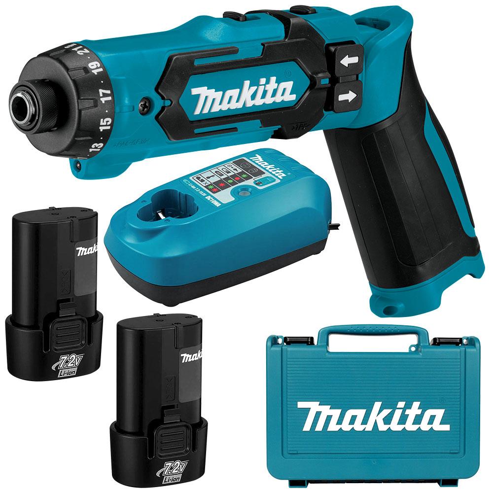 Makita Drill Driver 7.2V DF012DSE Kit