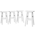 Artiss 4x Bar Stools Kitchen Chairs Wooden White