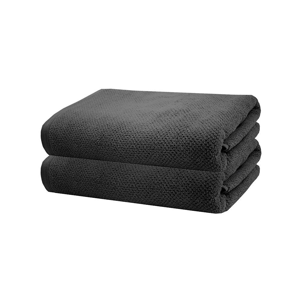Angove 2pack Bath Towel 70x140cm Charcoal Grey - Bath Towel