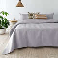 Herringbone Embossed Coverlet Set Silver S/D