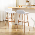 Artiss 2x Bar Stools Wooden Stool White