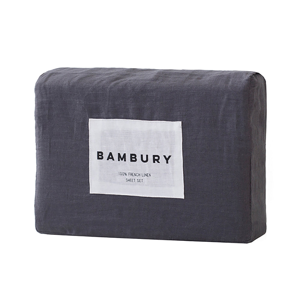 Linen Sheet Set Charcoal