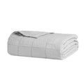 Linen Quilted Coverlet Silver
